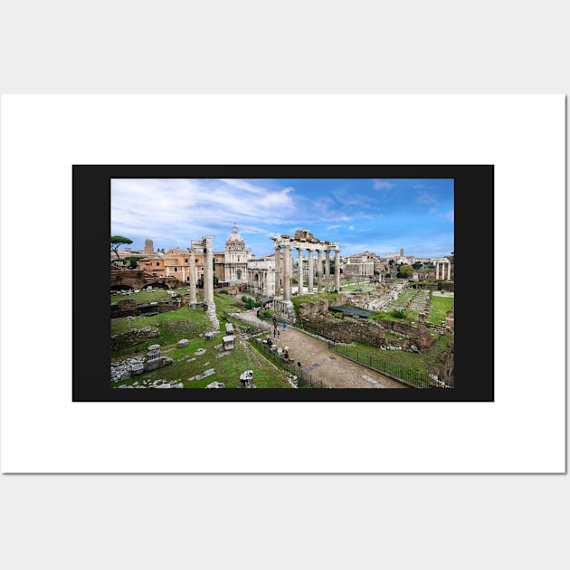 Roman Forum in Rome, Italy also known as Foro di Cesare Wall Art by mitzobs